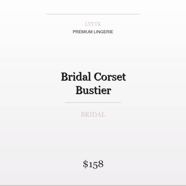 Bridal Corset Bustier