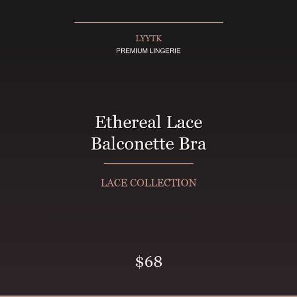 Ethereal Lace Balconette Bra