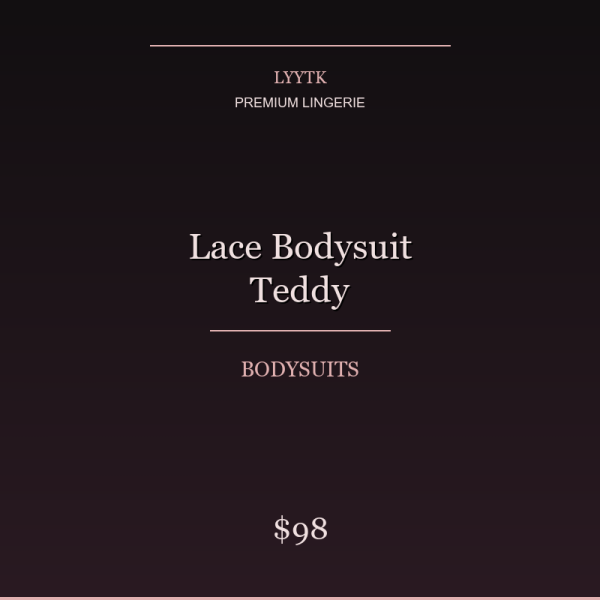 Lace Bodysuit Teddy