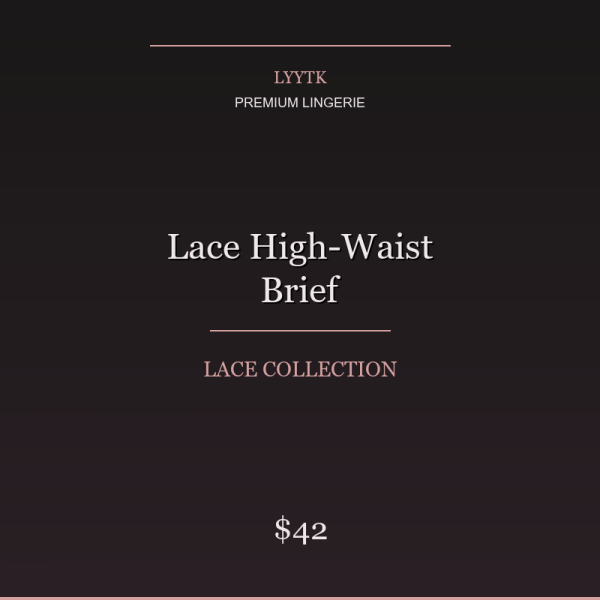 Lace High-Waist Brief