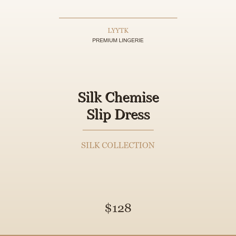 Silk Chemise Slip Dress